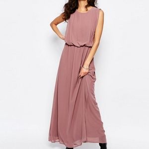 Linea Maxi Bridesmaid Dress - Rose taupe